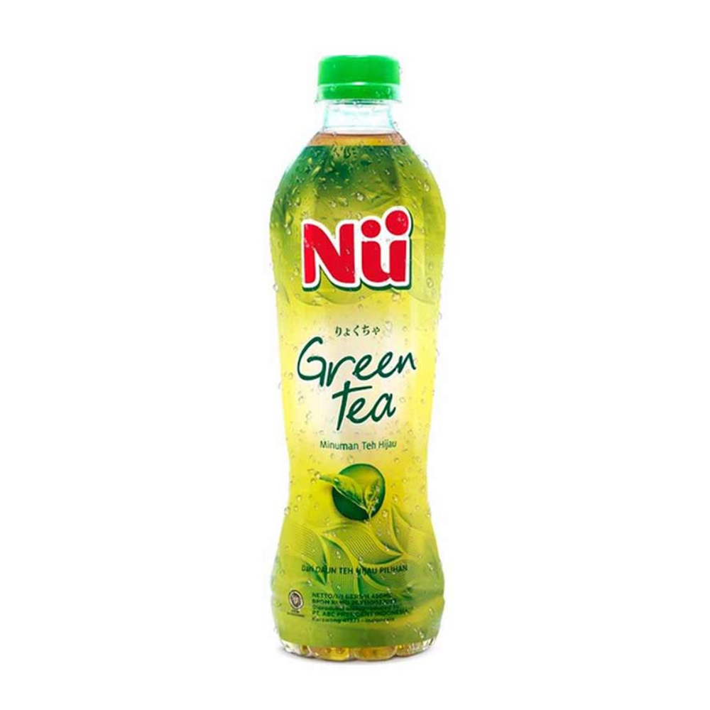 Nu Minuman Green Tea Original Btl 450Ml (24/Carton)