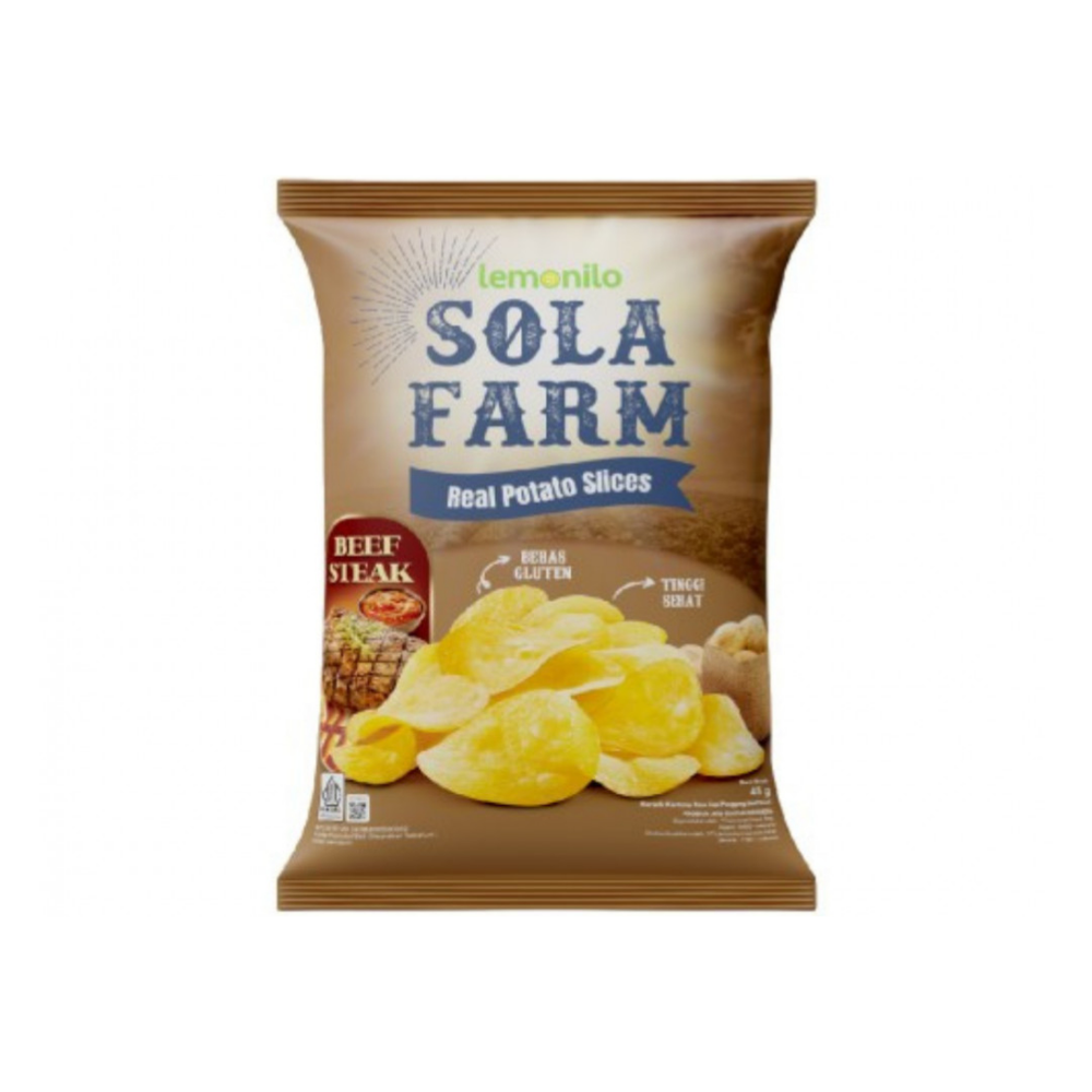 Solafarm - Keripik Kentang Beef Steak 45Gr (24/Carton)