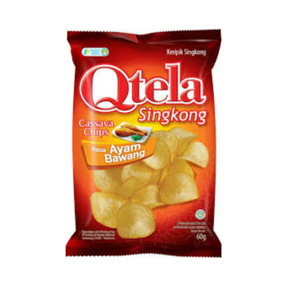 Qtela - Family Cassava Ayam Bawang 60Gr (30/Carton)
