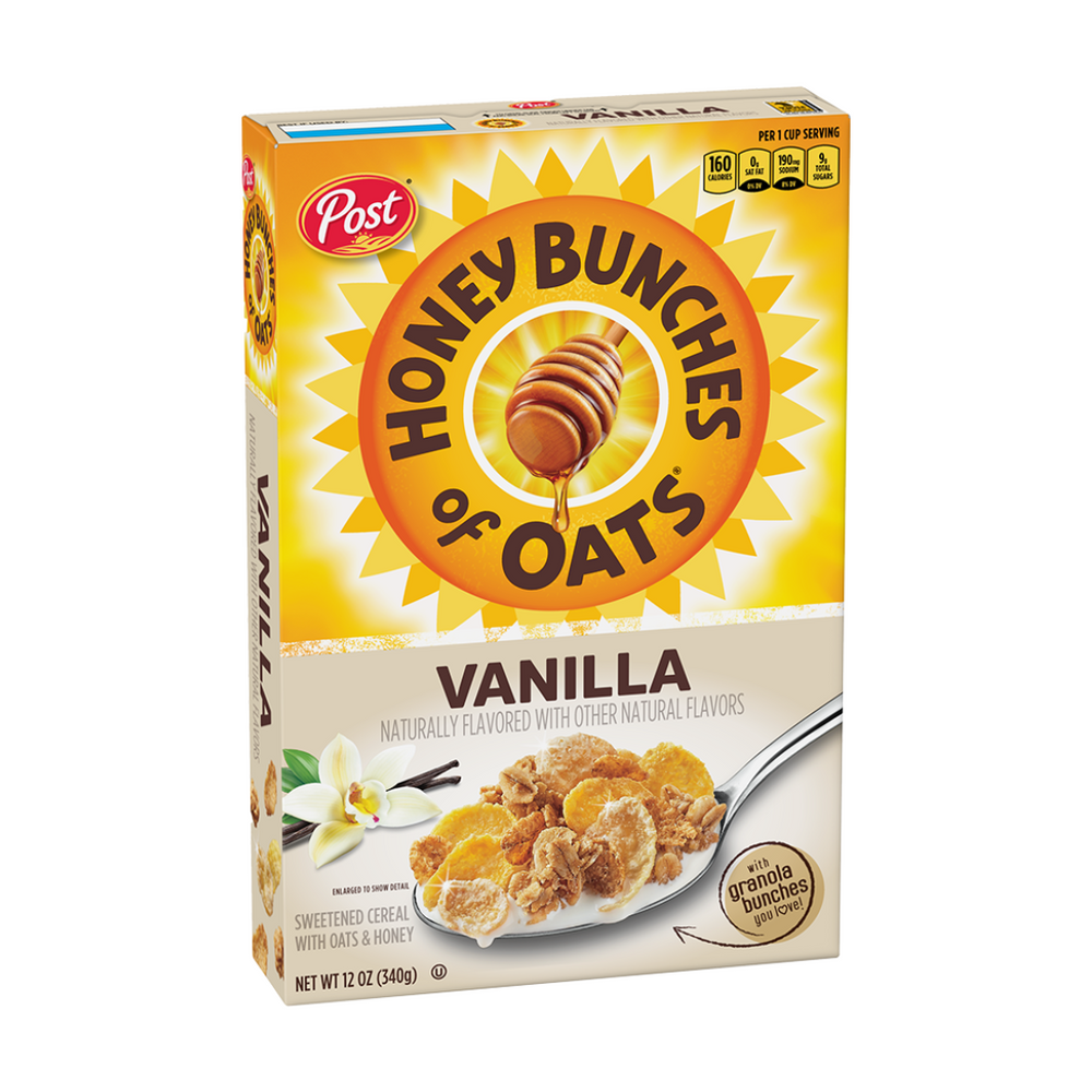 Post Honey Bunches Of Oats Vanilla Bunches 12 Oz (12/Carton)
