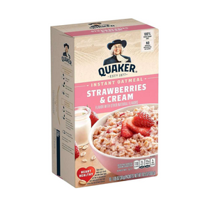 Quaker Instant - Oatmeal Strawberries & Cream 10.5Oz (12/Carton)