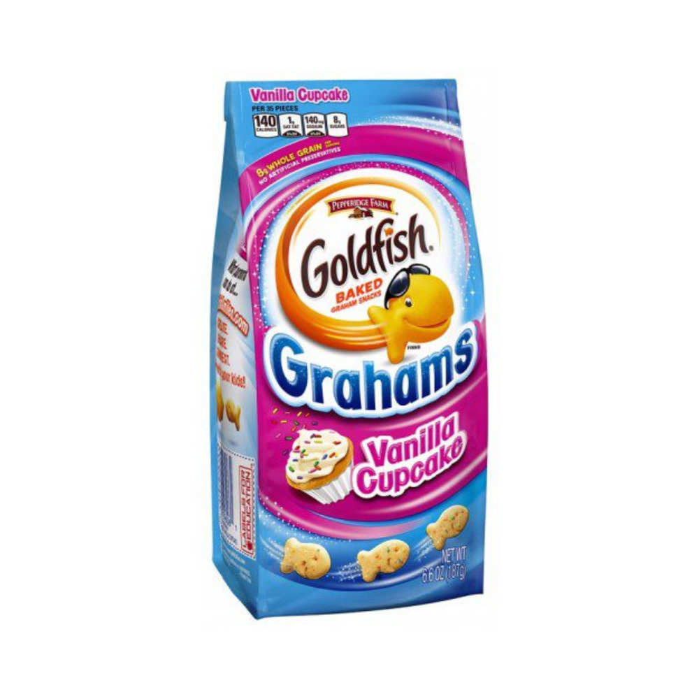 Gold Fish Grahams Vanilla Cupcake 187Gr (24/Carton)