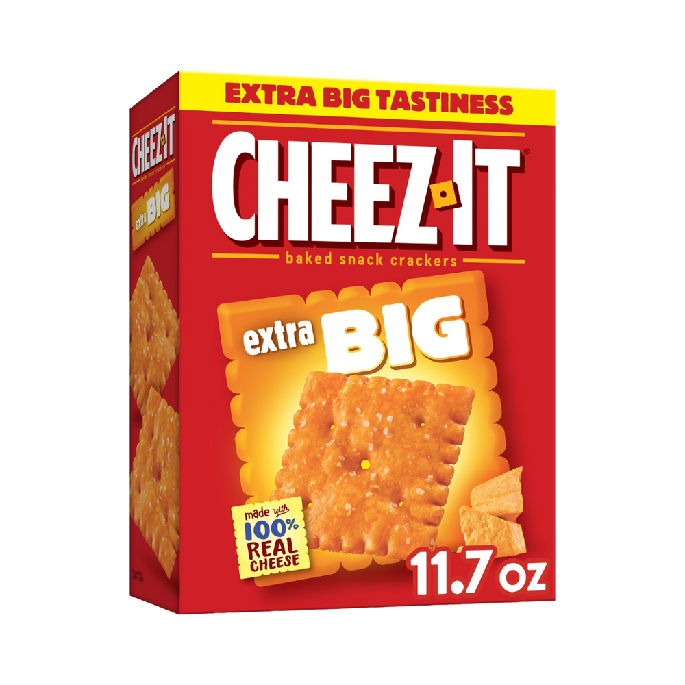 Cheez It - Extra Big Baked Snack Cheese Cracker 11.7Oz (12/Carton)