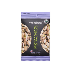 Wonderful - Pepper and Grarlic Pistachios 50Gr (48/Carton)