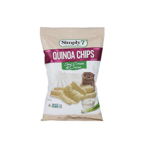 Simply 7 Chips Quinoa Chips Sour Cream & Onion 2.8 Oz (12/Carton)