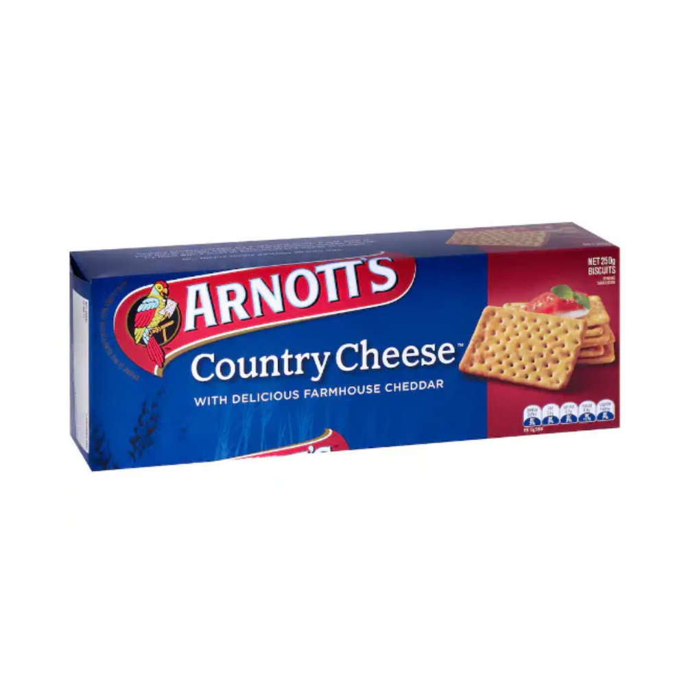 Arnott's - Country Cheese 250Gr (20/Carton)