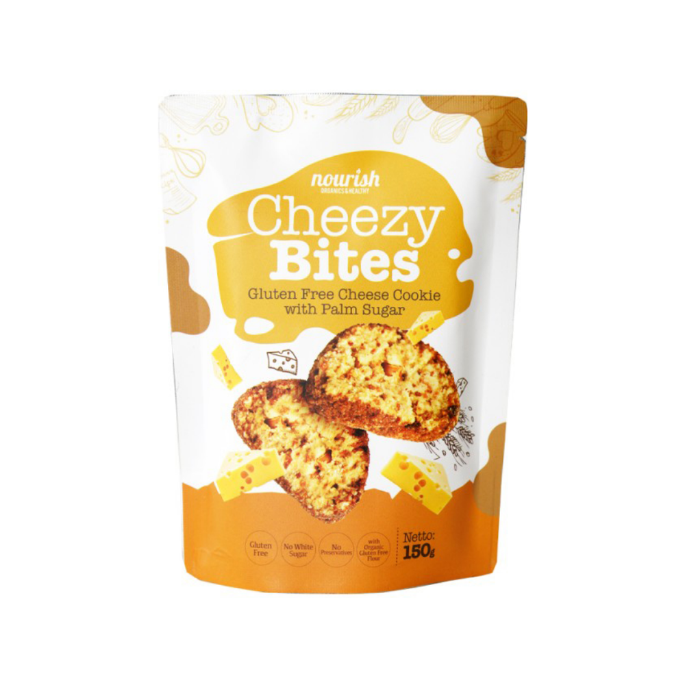 Nourish - Cheezy Bites (Cheese Cookies) 100Gr (24/Carton)