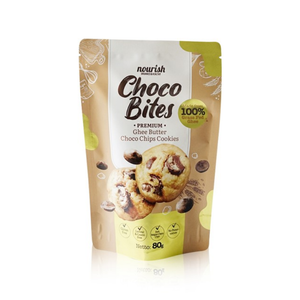 Nourish - Choco Bites Ghee Butter Choco Chips Cookies 80Gr (24/Carton)