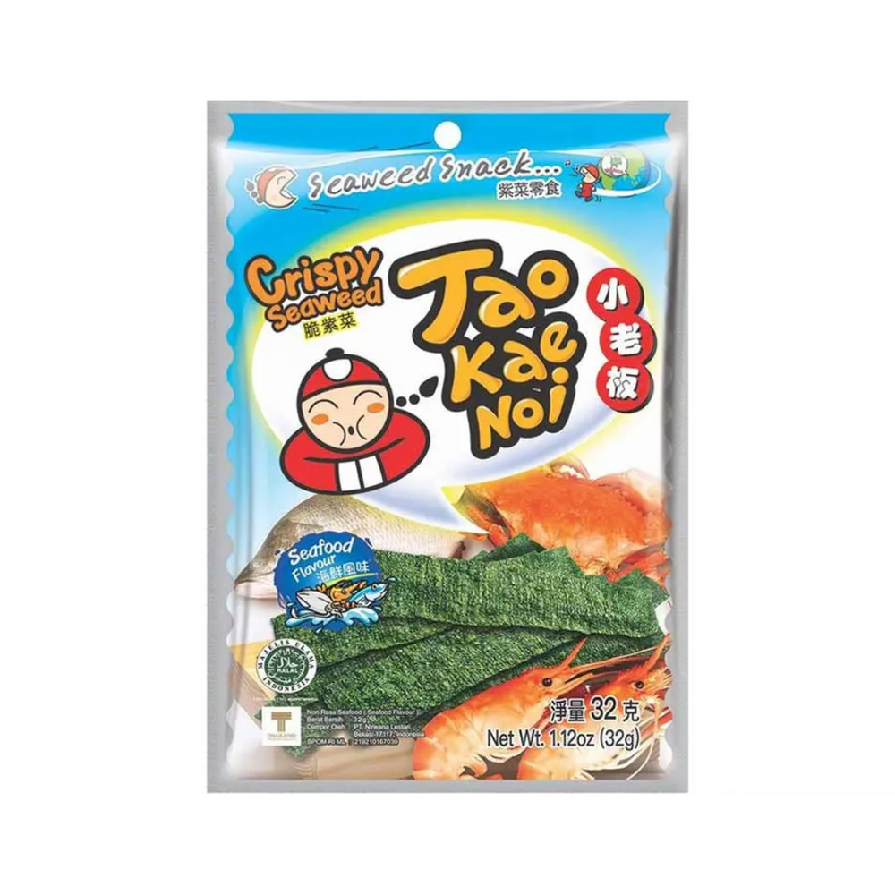 Tao Kae Noi - Crispy Seaweed Seafood Flavour 6x32Gr (8/Carton)