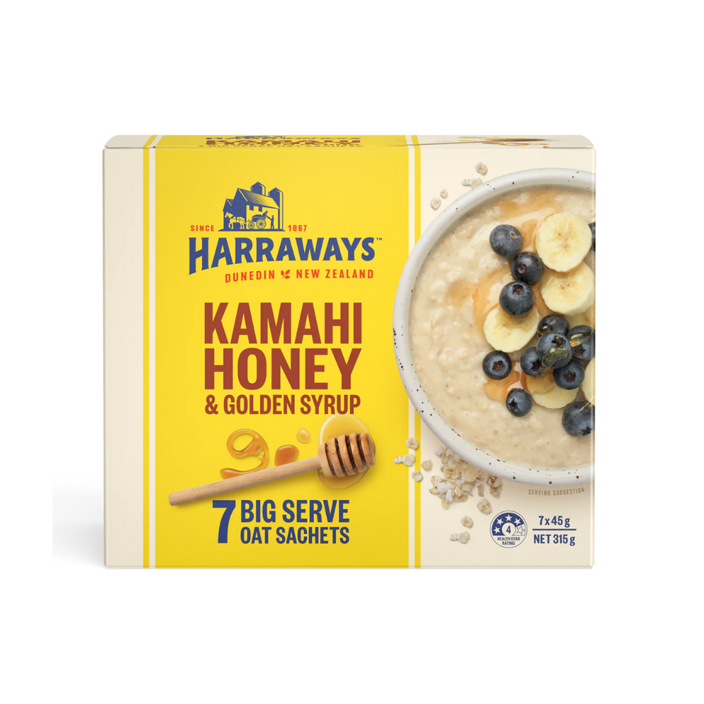 Harraways - Instant Oat Kamachi Honey Golden Syrup 315Gr (14/carton)
