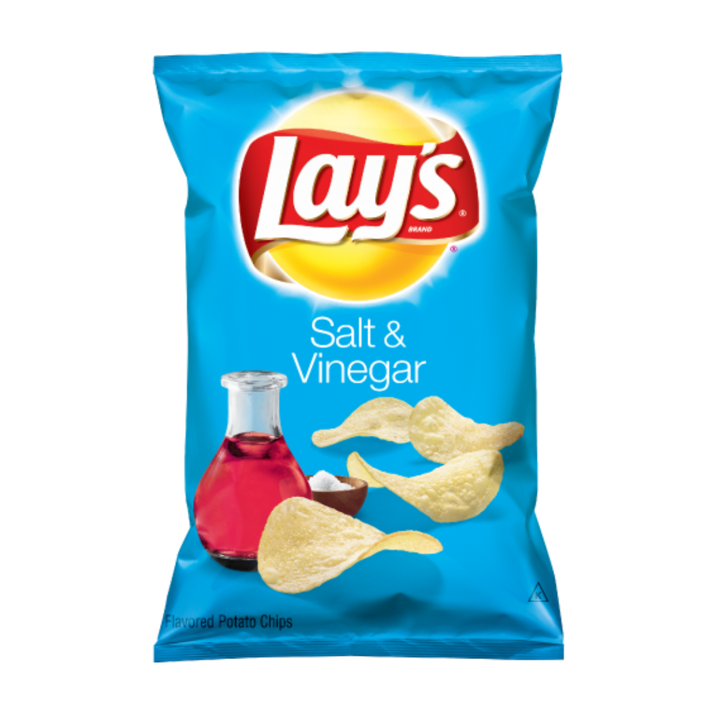Lays Salt & Vinegar 6.5 oz (12/carton)