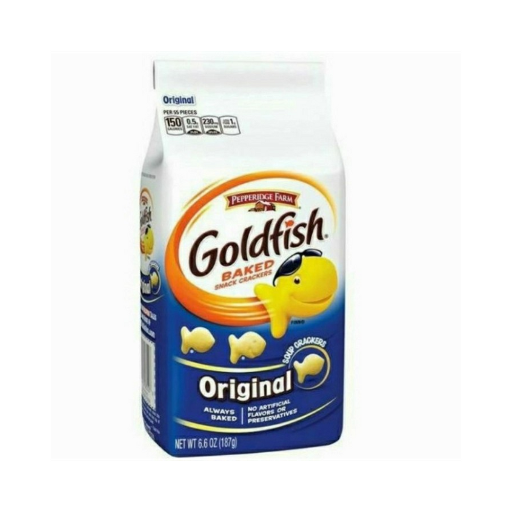 Gold Fish Made In Gold Fish - Original 187Gr (24/Carton) – Tasty Snack Indonesia