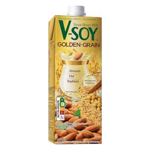 V-Soy - Golden Grain Soy Milk UHT 1000Ml (12/Carton)