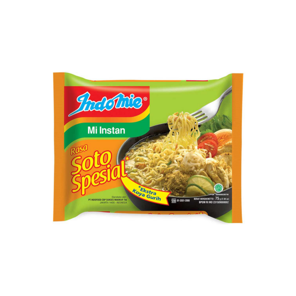 Indomie - Mie Intant Soto Spesial 75Gr (40/Carton)