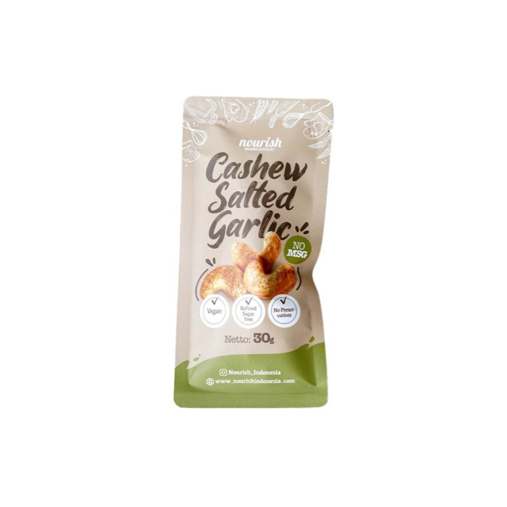 Nourish - Cashew Salted Garlic 30Gr (24/Carton)