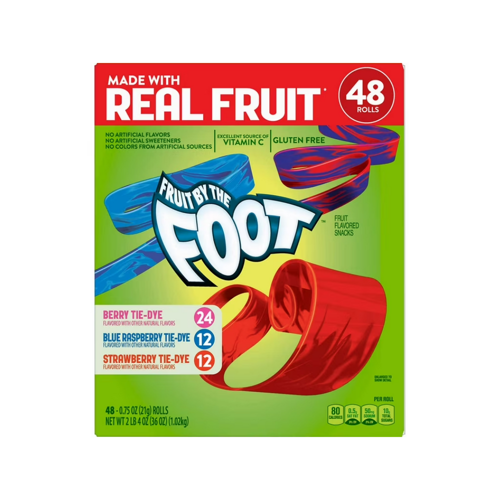 Fruit - By The Foot Berry Tie Dye 48 Rolls (6/Carton)
