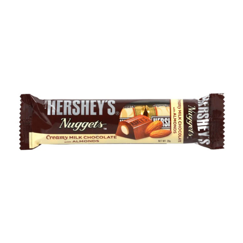 Hershey's - Nuggets Milk Chocolate Almond 28Gr (24/Box)