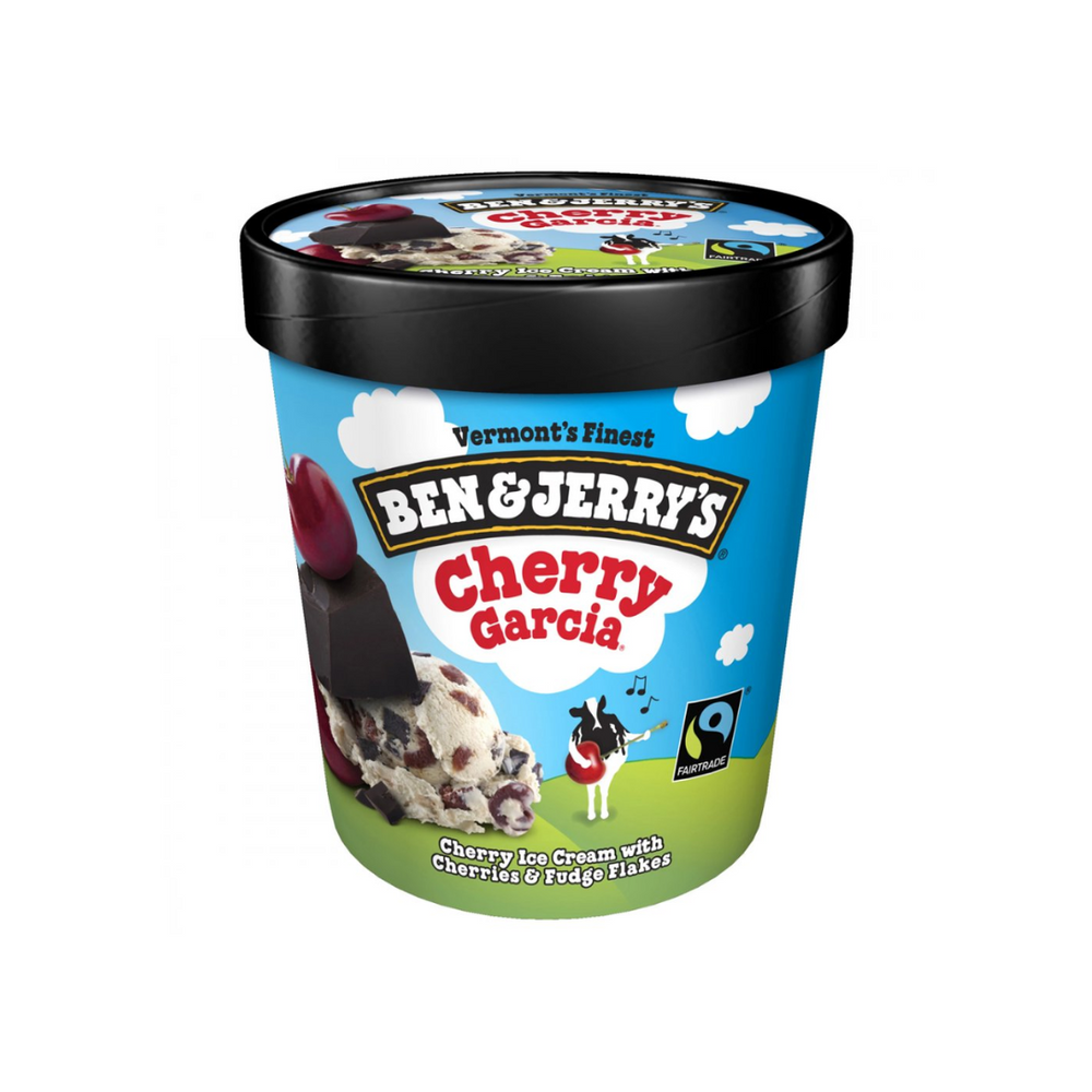 Ben & Jerry - Cherry Garcia 1 Pint / 473Ml (8/Carton)