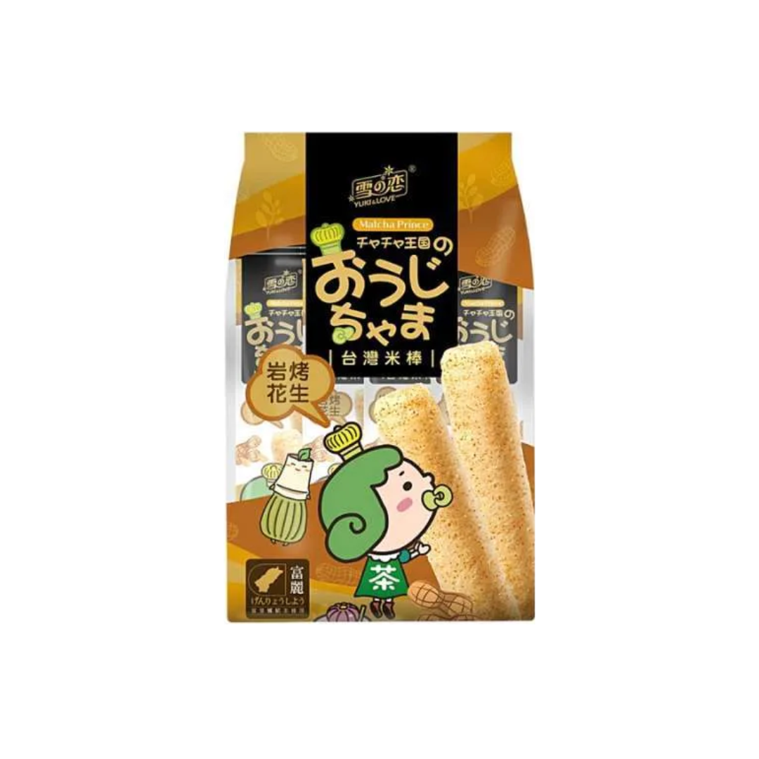 Matcha Prince -Rice Roll Peanut 88Gr (12/Carton) – Tasty Snack Indonesia