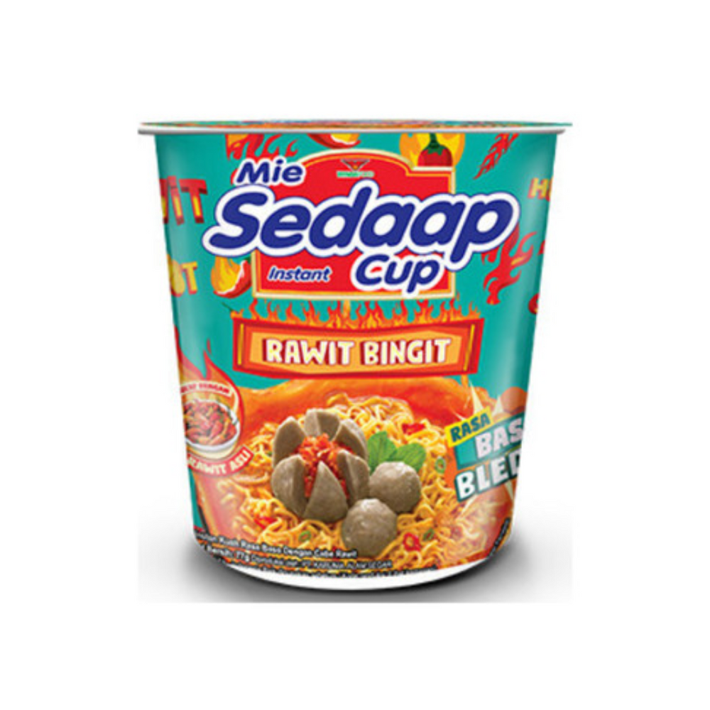 Mie Sedaap Cup - Bakso Bleduk 77Gr (12/Carton)