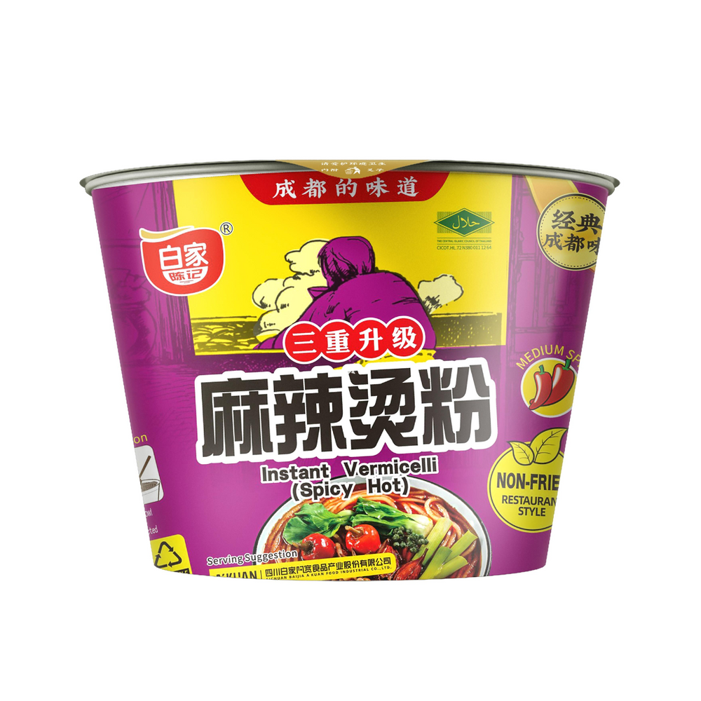 A'kuan - Bihun Instan Rasa Pedas Cup 105Gr (12/Carton)