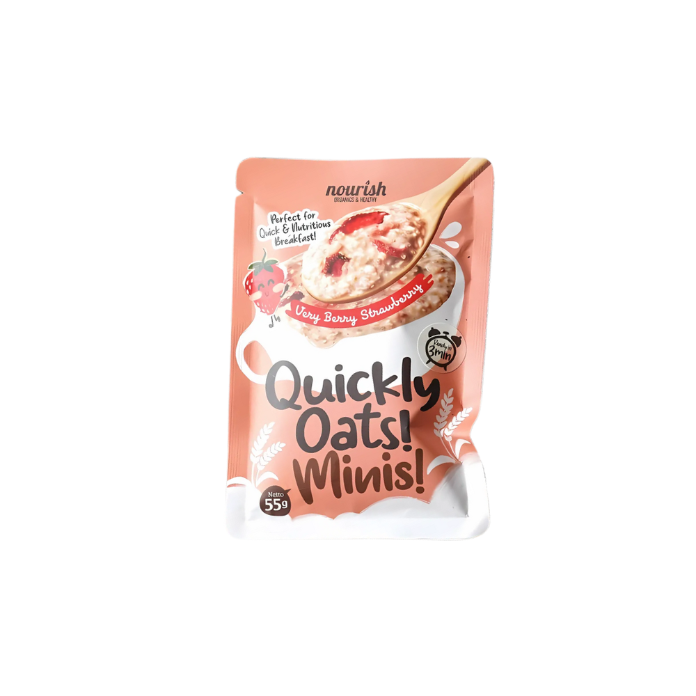 Nourish - Quickly Oats! Minis! Very Berry Strawberry 55Gr (24/Carton)