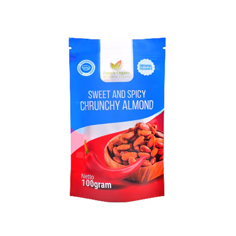 Francis Organic - Sweet & Spacy Crunchy Almonds 100Gr (30/Carton)