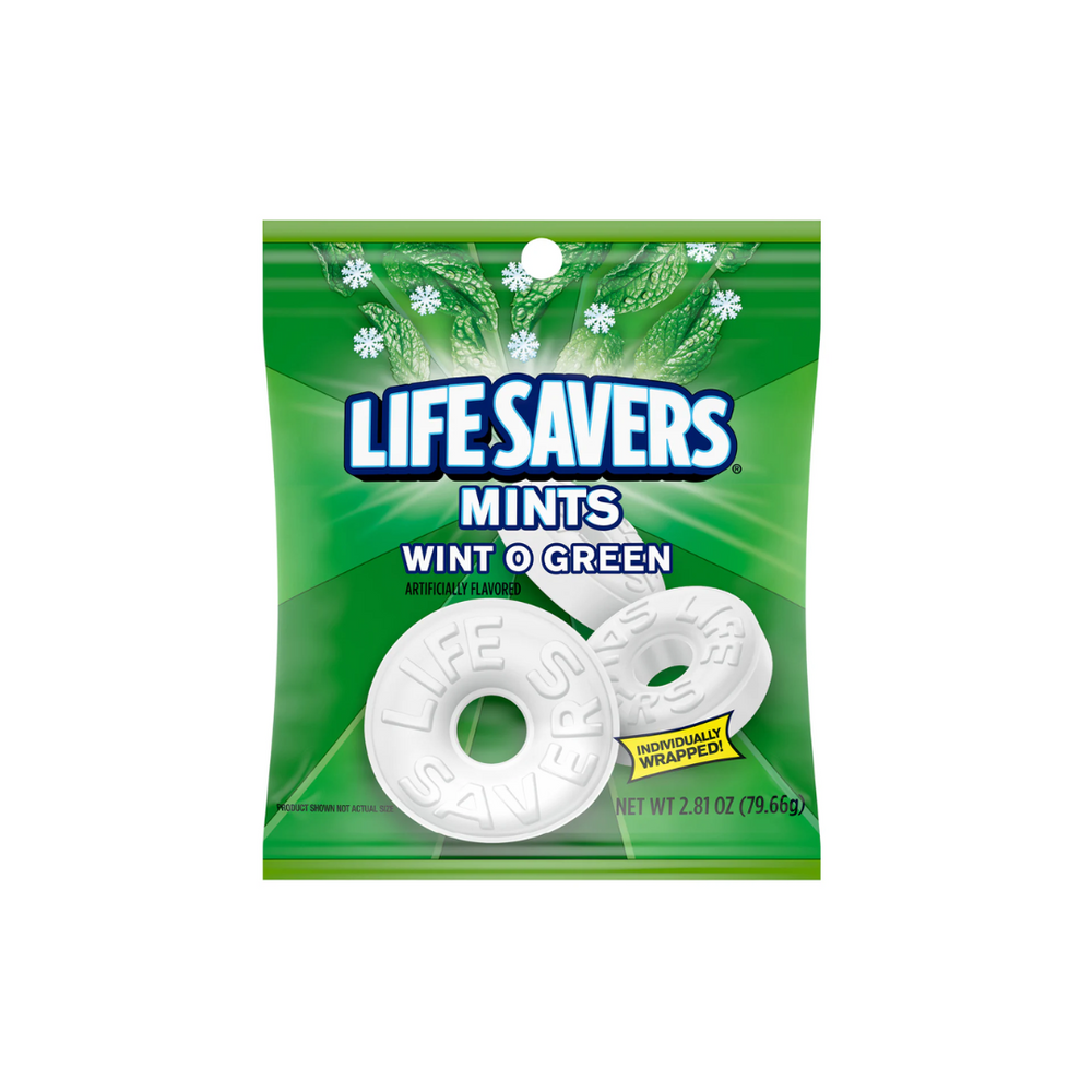 Life Savers - Wint O Green 2.81Oz (12/Carton)