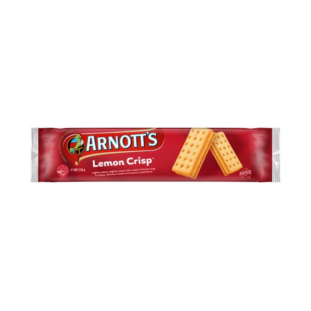 Arnott's - Lemon Crisps 250Gr (20/Carton)