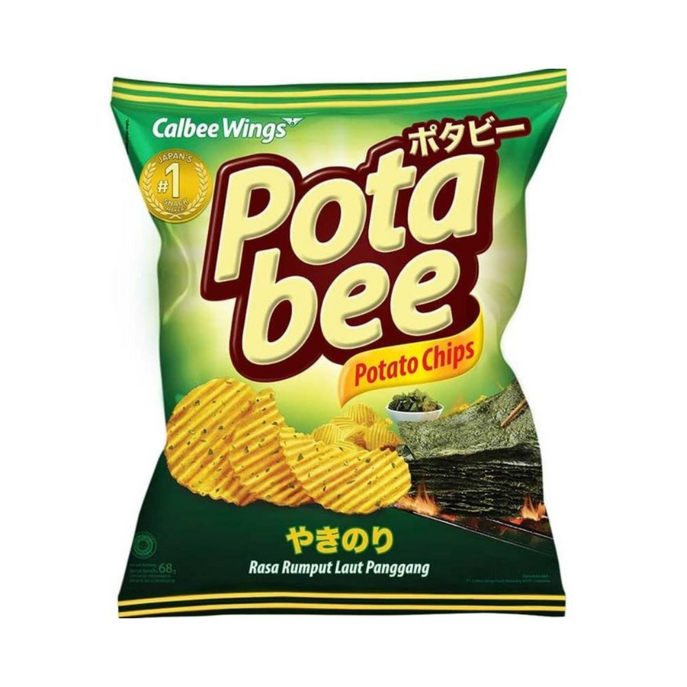 Potabee Snack Potato Chips Seaweed 68Gr (30/Carton)