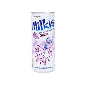 Lotte - Milkis Grape Can 250Ml (30/Carton)