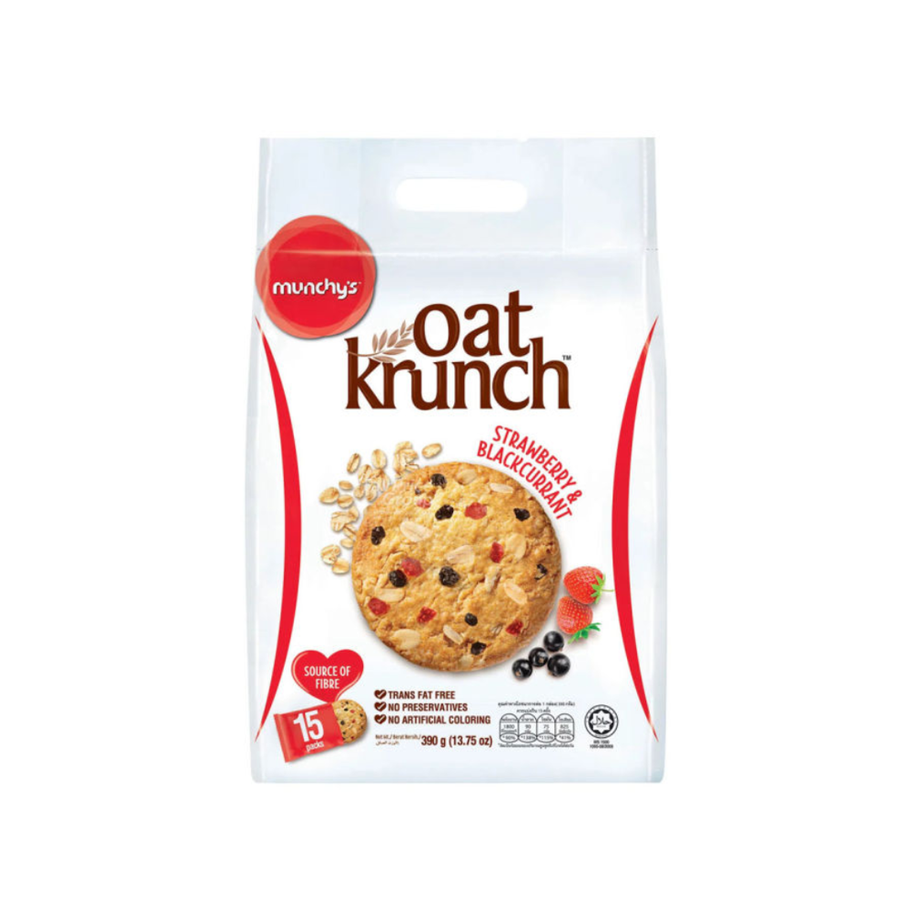 Oat Krunch - Strawberry & Blackcurrant 390Gr (12/Carton) – Tasty Snack ...