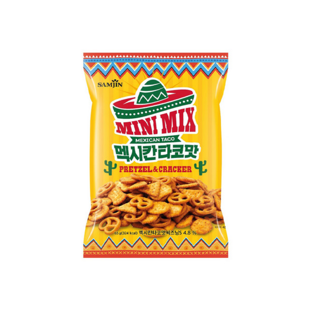 Samjin - Pretzel Mini Mix Mexican Taco 65Gr (24/carton)