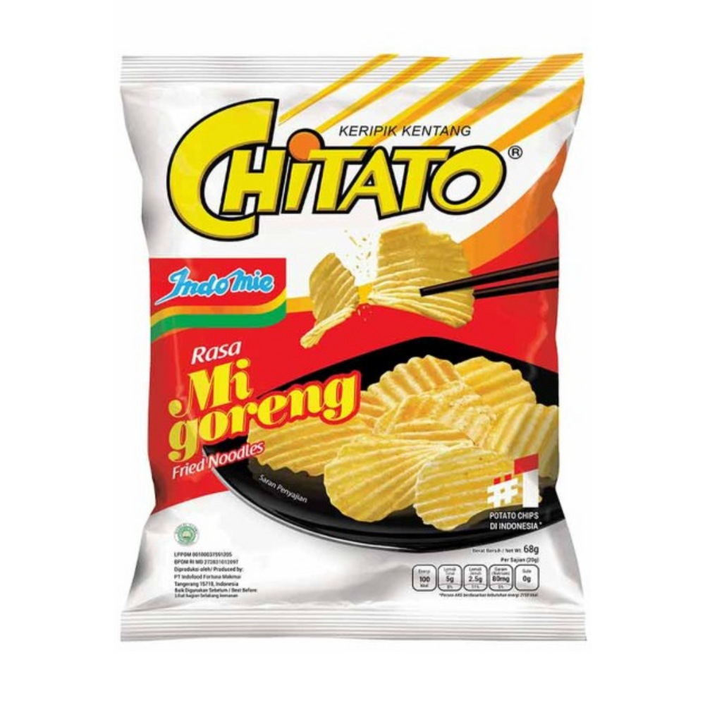 
            
                Load image into Gallery viewer, Chitato Snack Potato Chips Mi Goreng 68Gr (30/Ctn)
            
        