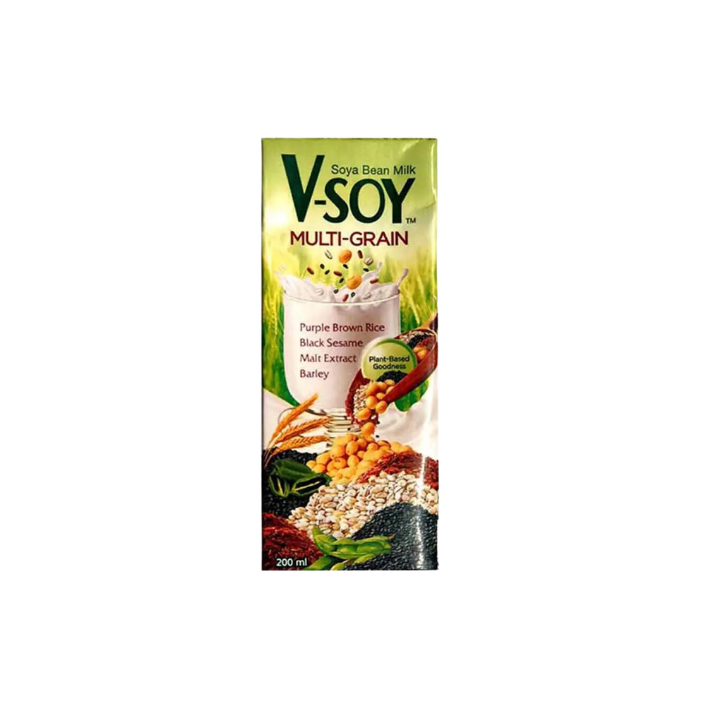 V-Soy - Multi Grain Soy Milk UHT 200Ml (48/Carton)