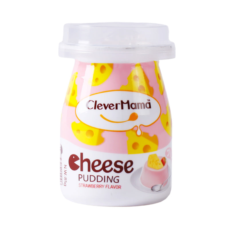 Clever Mama - Cheese Pudding Strawberry 85Gr (96/Carton)