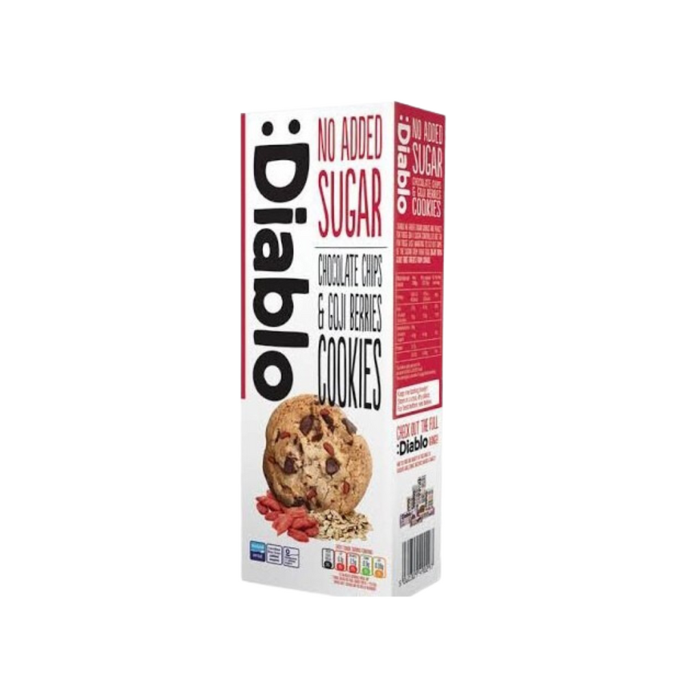 Diablo - Cookies Chocolate Chip & Goji Berry 135Gr (12/Carton)