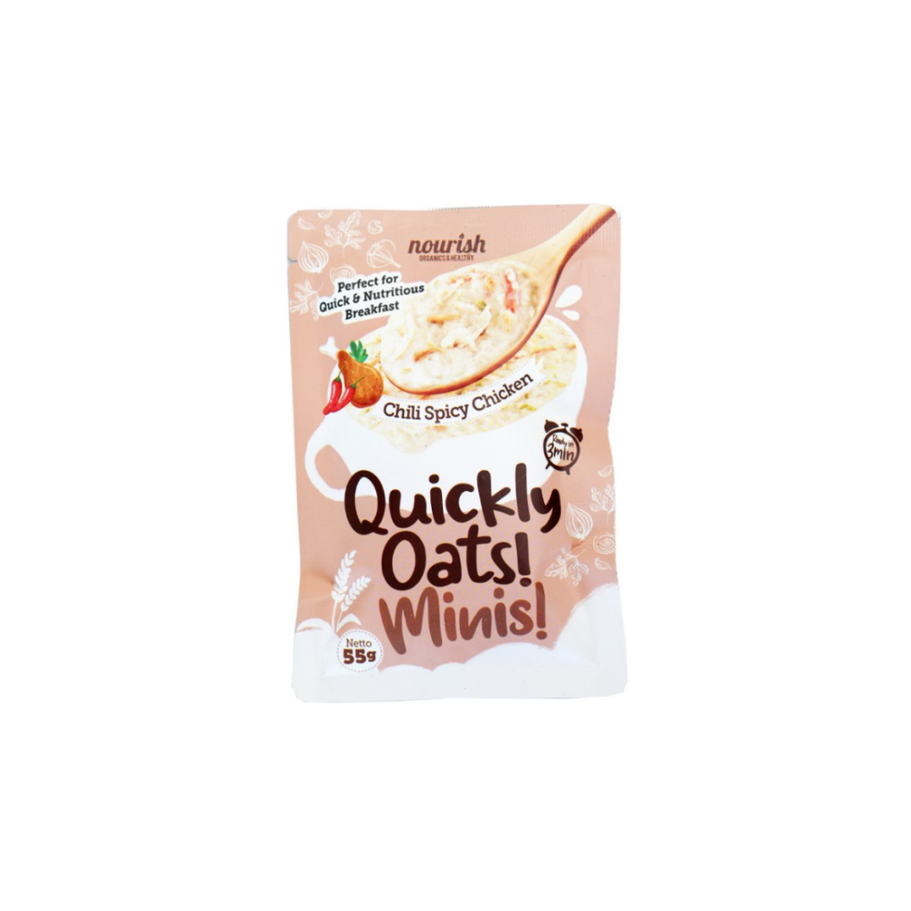 Nourish - Quickly Oats! Minis! Chili Spicy Chicken 55Gr (24/Carton)