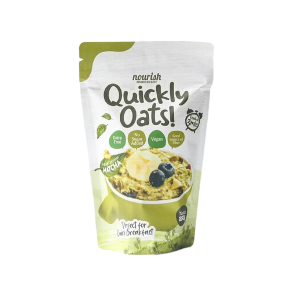 Nourish - Quickly Oats! Instant Oatmeal Matcha 250Gr (20/Carton)