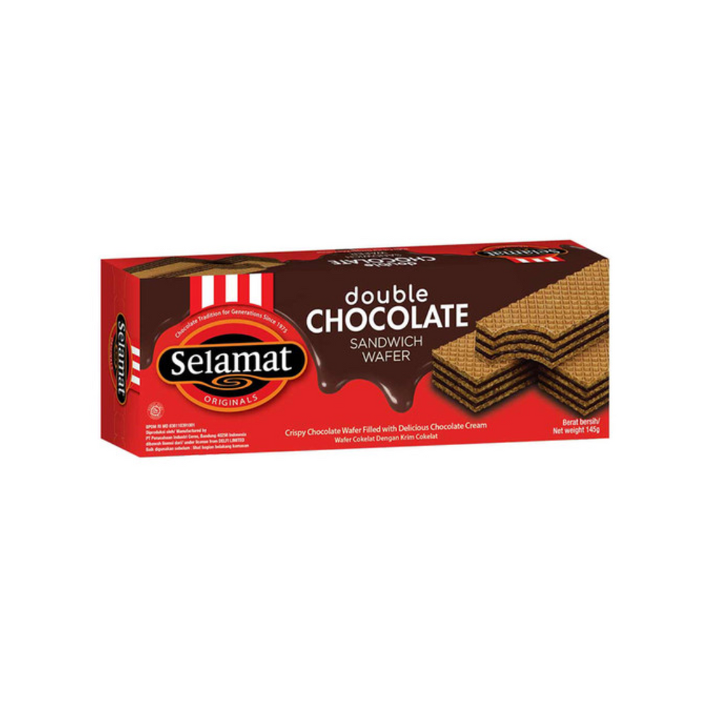 Selamat - Wafer Double Choc 145Gr (24/Carton)