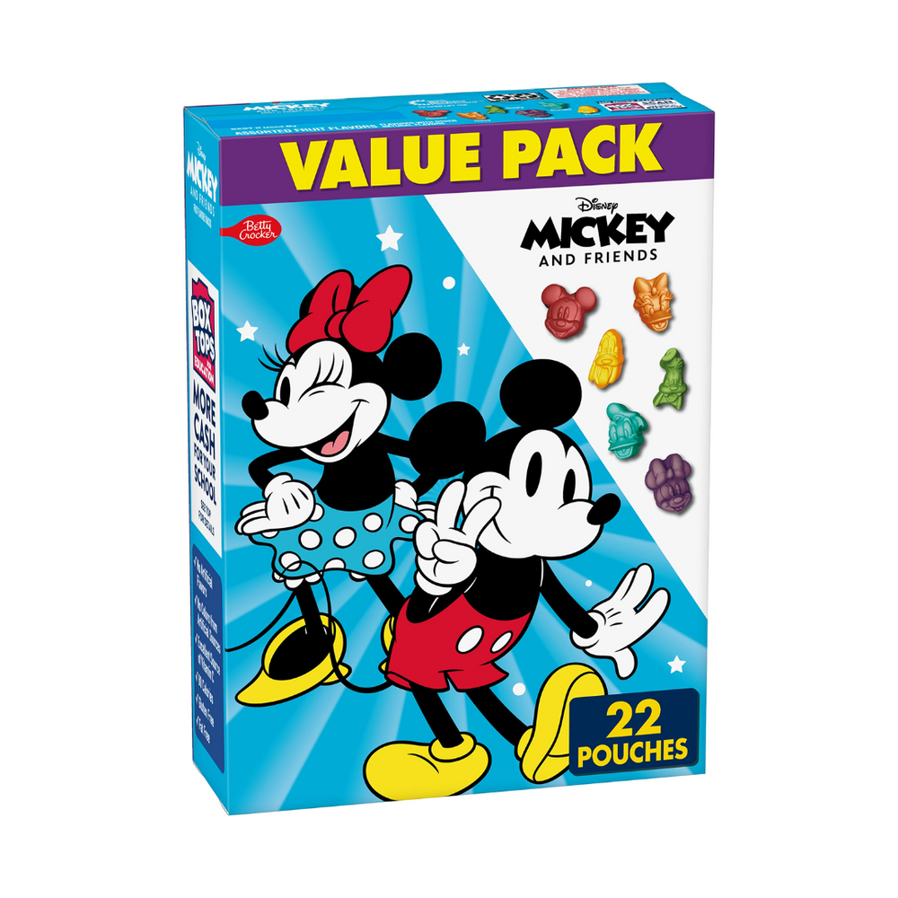 Betty Crockers - Mickey Mouse Fruit Snacks 8Oz (8/Carton)