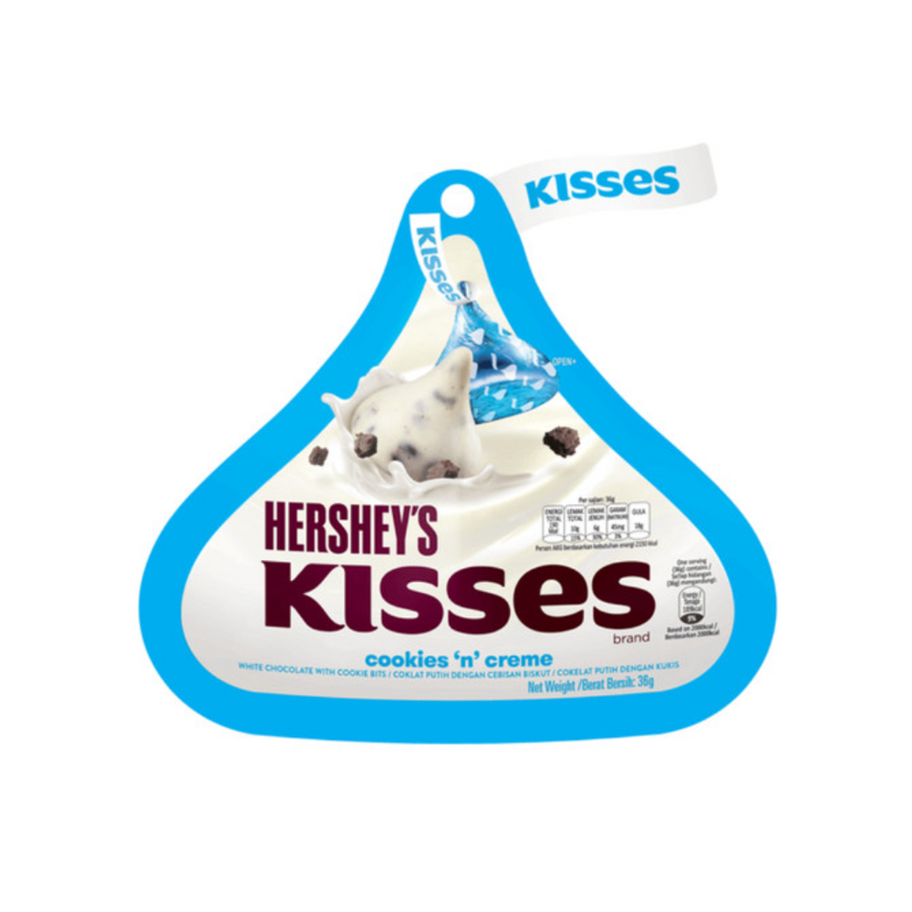 Hershey's - Kisses Cookies n Crème 36Gr (24/Box)