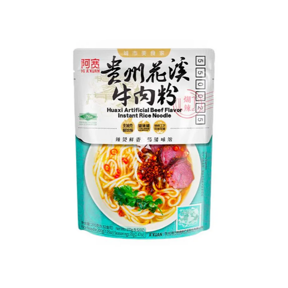 A'kuan - Broad Noodle Rassa Sapi 270Gr (20/Carton)