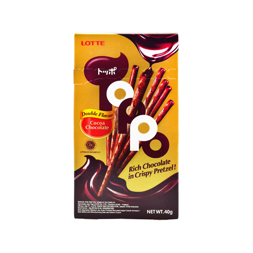 Toppo - Double Chocolate Box 40Gr (6/Carton) – Tasty Snack Indonesia