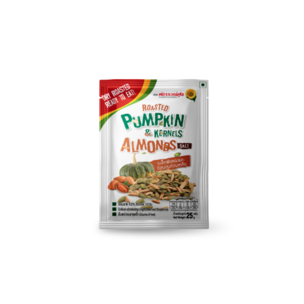 Flower Food - Roasted Pumpkin Kernels & Almonds Salt 25Gr (20/Carton)