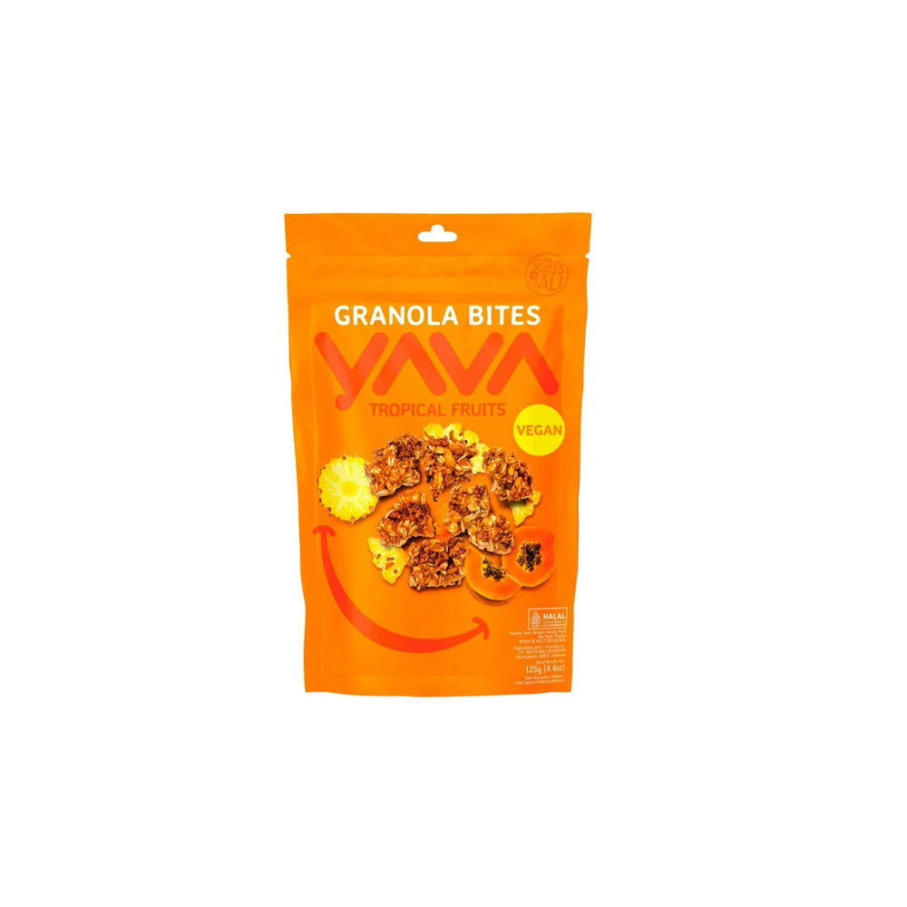 Yava - Granola Bites Tropical Fruits 125Gr (10/Carton)