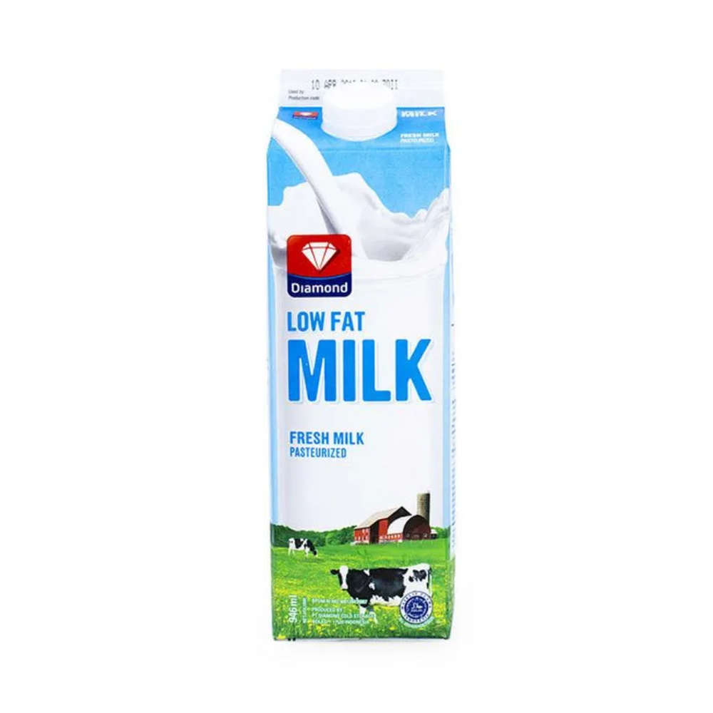 Diamond Fresh Milk Low Fat 946Ml (6/Carton)