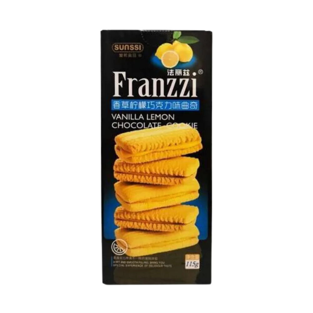 Franzzi Vanilla Lemon Chocolate Cookies 115Gr (24/Carton)
