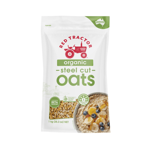 Red Tractor - Organic Steel Cut Oats 1Kg (5/Carton) – Tasty Snack Indonesia