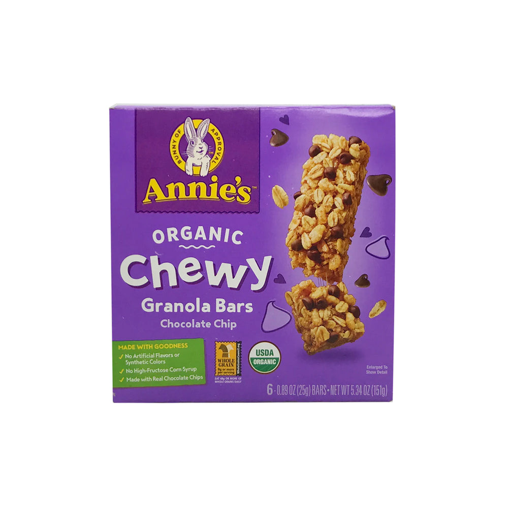 Annie'S Gluten Free Chewy Granola Bars Double Chocolate Chip 139 Gr (12/Ctn)